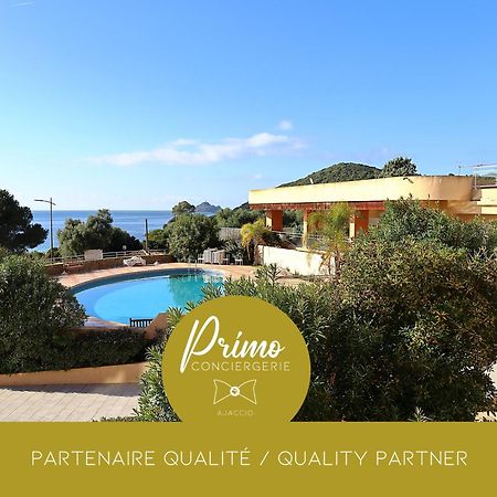 Superbe T2 Vue Mer - Piscine & Plage A 100M Ajaccio  Bagian luar foto